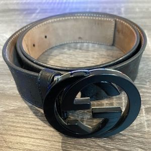 Men's Gucci Black Belt, Authentic!